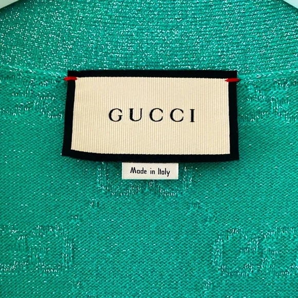 Gucci turquoise sweater NEVER WORN
